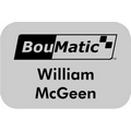 Engraved Plastic Name Badge with Personalization 2" x 3"